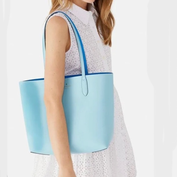 NWT Kate Spade Ava Reversible blue Tote